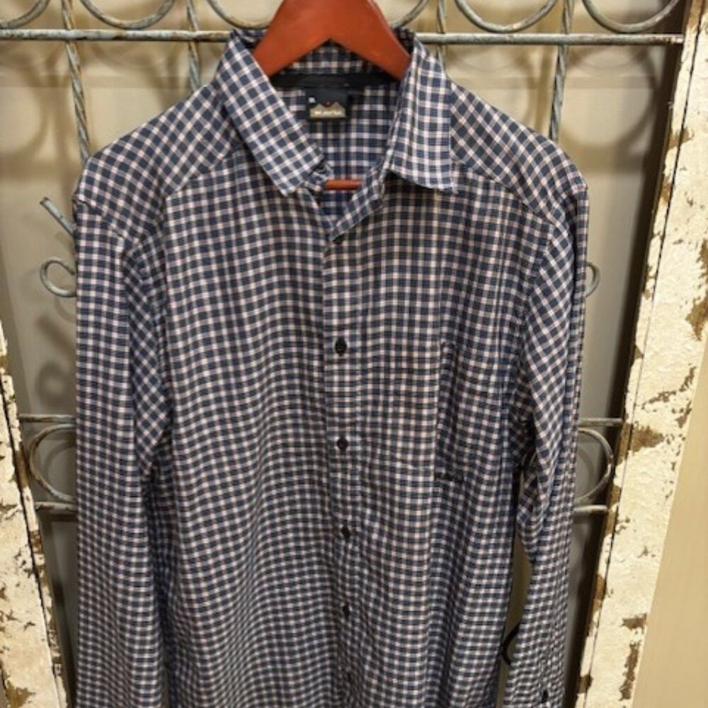 KAVU MENS L/S PLAID SHIRT-MEDIUM